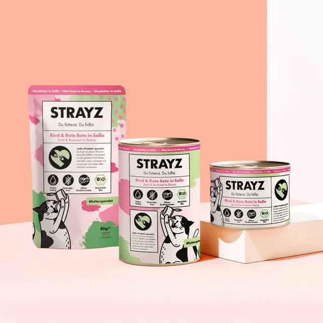 strayz-bio-katzen-nassfutter-rind-rote-bete-in-so-e image 1