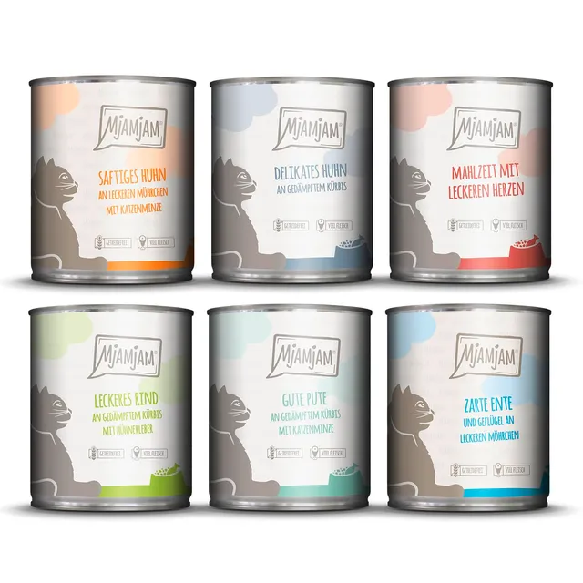mjamjam-premium-nassfutter-f-r-katzen-mixpaket-iii-6-x-800-g image 1