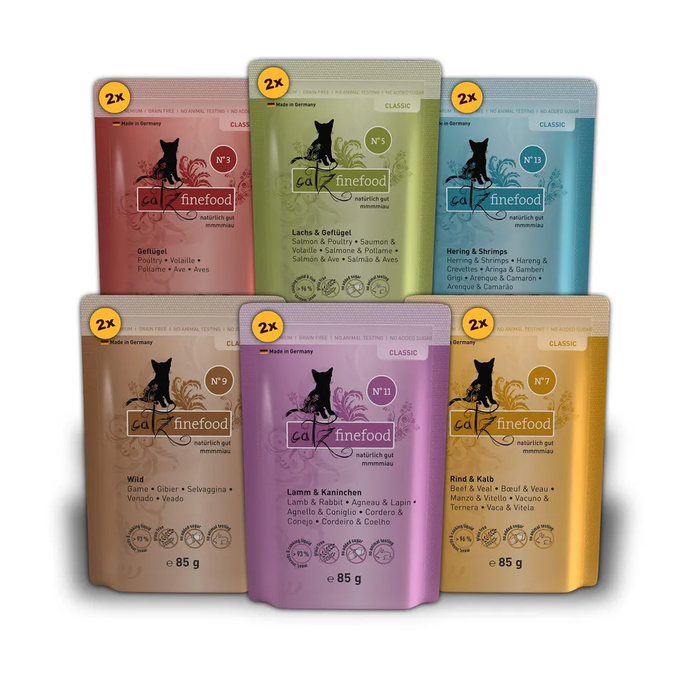 catz-finefood-multipack-1-feinkost-katzennassfutter-12-x-85-g-6-sorten-mix image 1