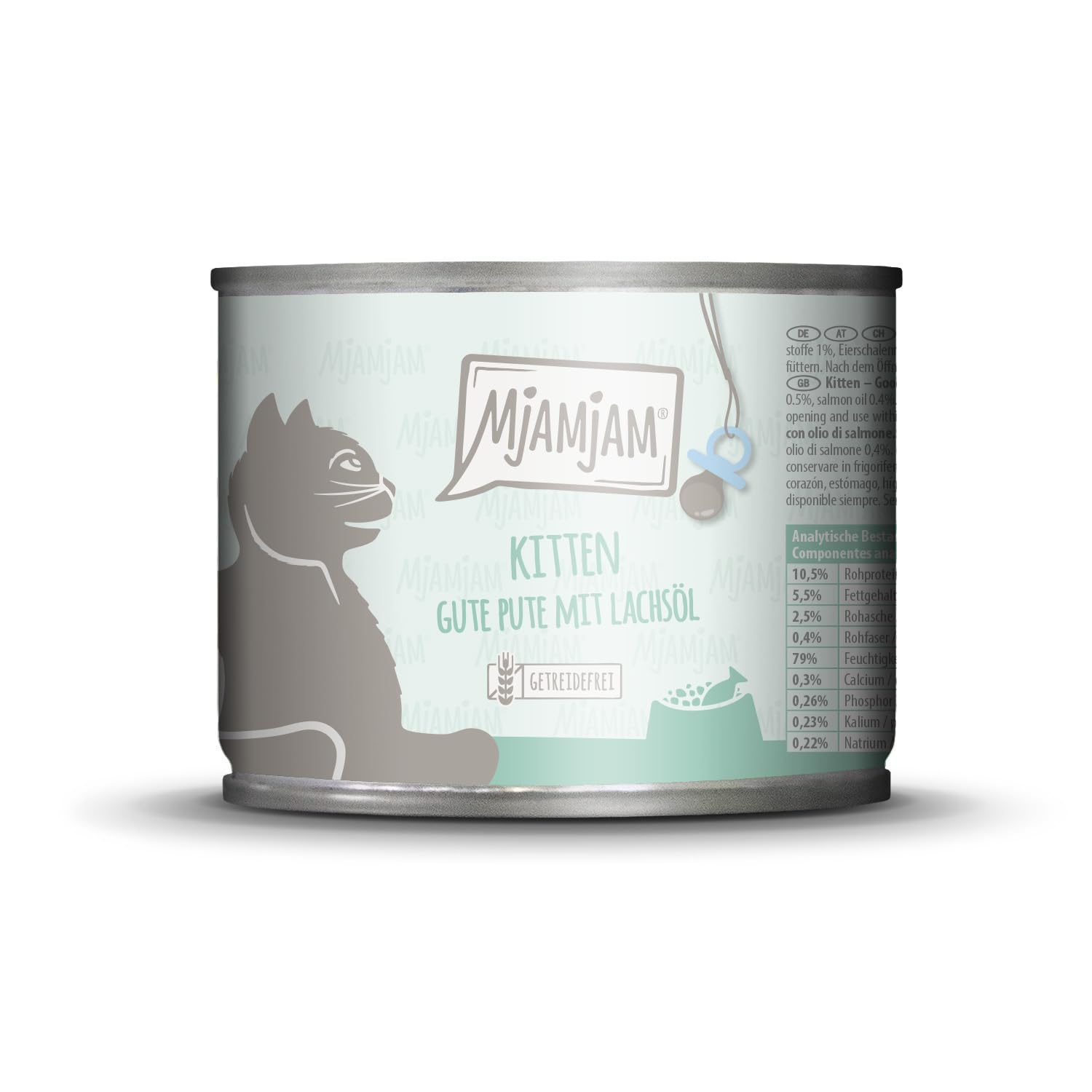 mjamjam-premium-nassfutter-f-r-katzen-kitten-gute-pute-mit-lachs-l-200-g image 1