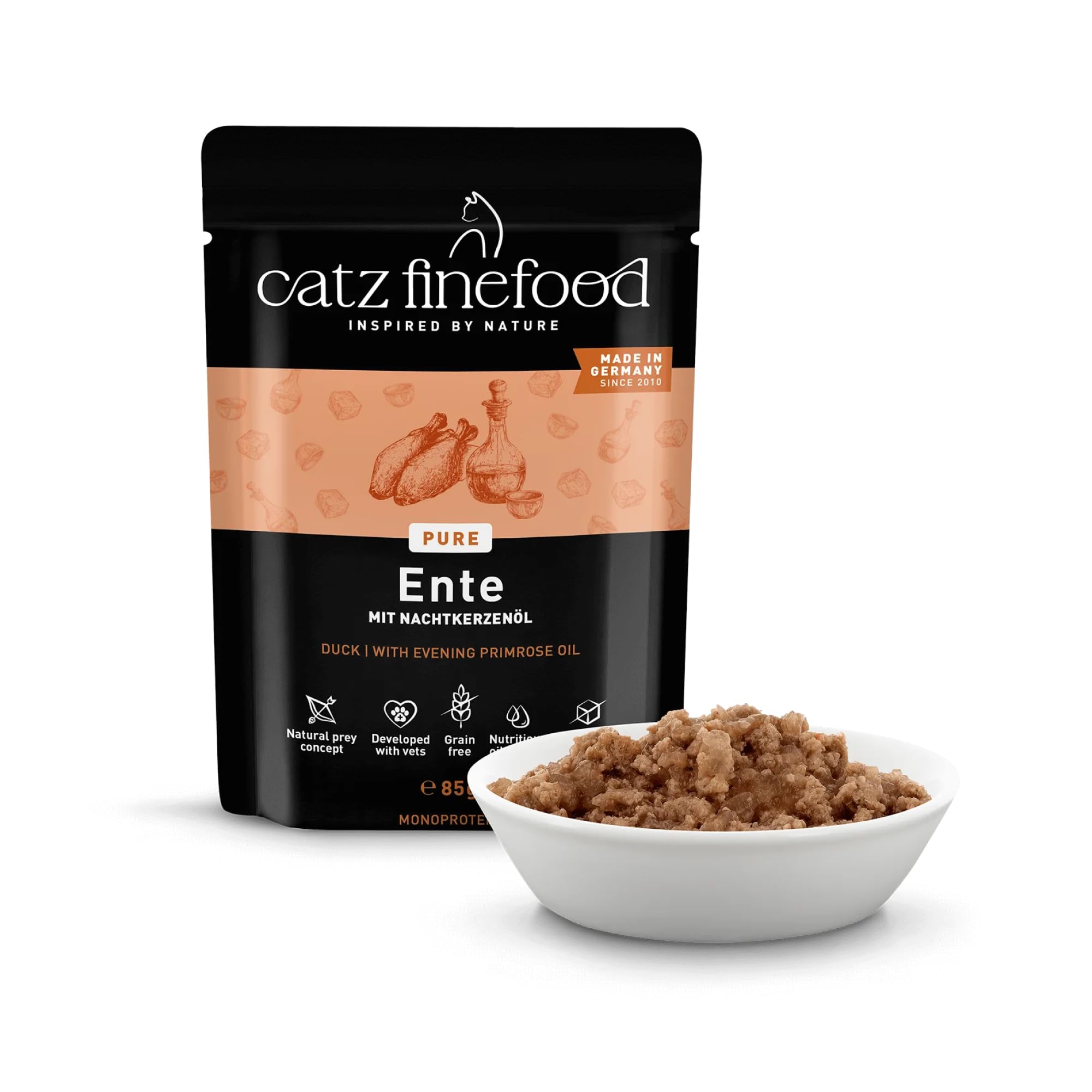 catz-finefood-purrrr-n-115-ente-monoprotein-nassfutter-f-r-katzen-16-x-85g-beute image 2