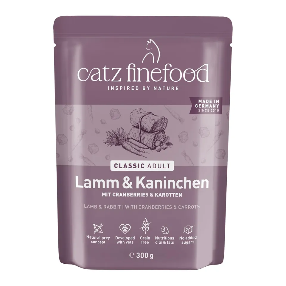 catz-finefood-n-11-lamm-kaninchen-katzenfutter-6-x-300g-beutel image 1