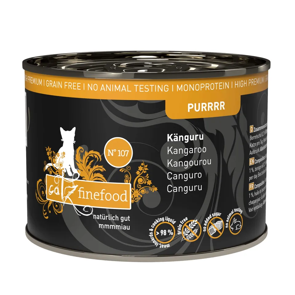 catz-finefood-purrrr-n-107-k-nguru-monoprotein-katzen-nassfutter-6-x-200-g image 1