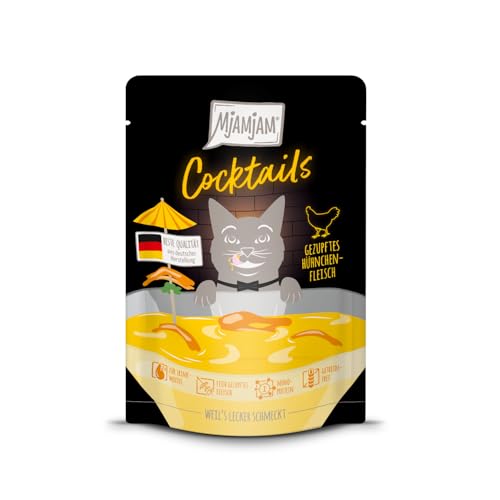 mjamjam-cocktails-drink-f-r-katzen-gezupftes-h-hnchenfleisch-40g-getreidefrei image 8