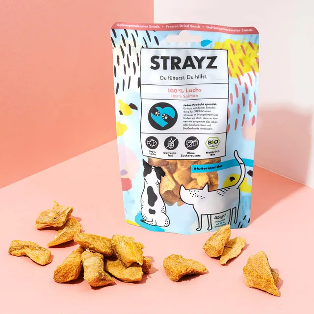 strayz-100-lachs-gefriergetrockneter-bio-snack-f-r-katze-hund image 1