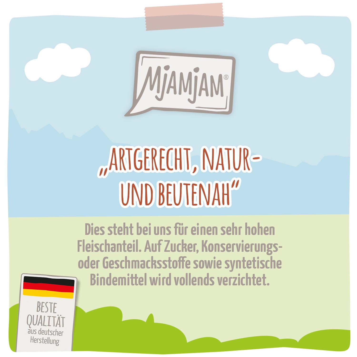 mjamjam-premium-nassfutter-f-r-hunde-herzhaftes-lamm-an-reis-mit-tomaten-6x800g image 2