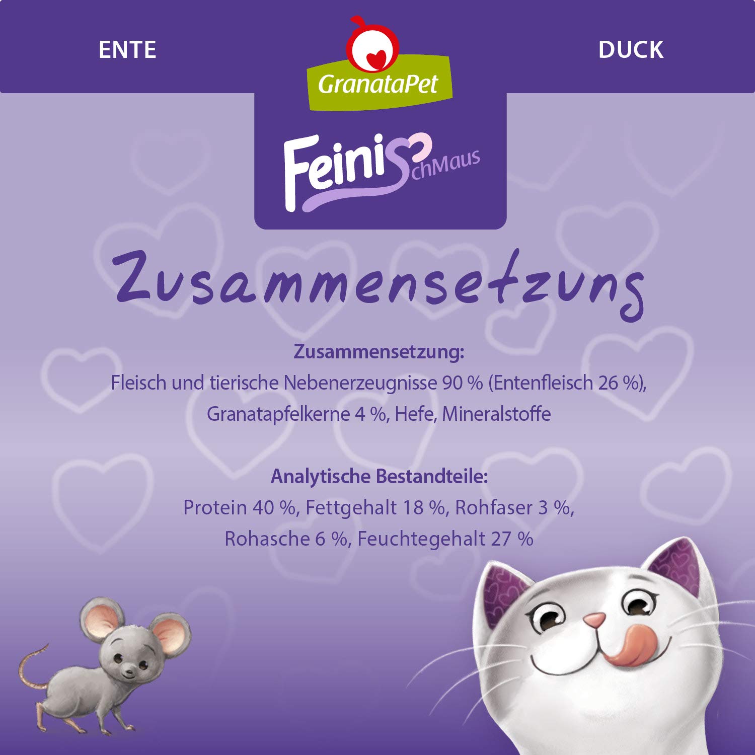 granatapet-feinischmaus-katzen-snack-ente-50g image 3