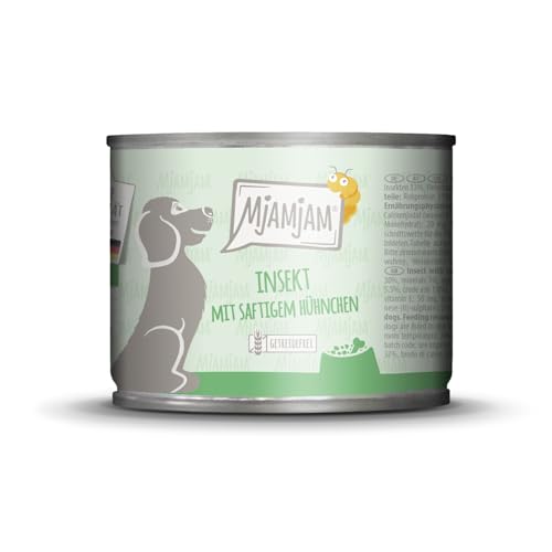 mjamjam-premium-nassfutter-f-r-hunde-insekt-mit-h-hnchen-200g-getreidefrei image 7