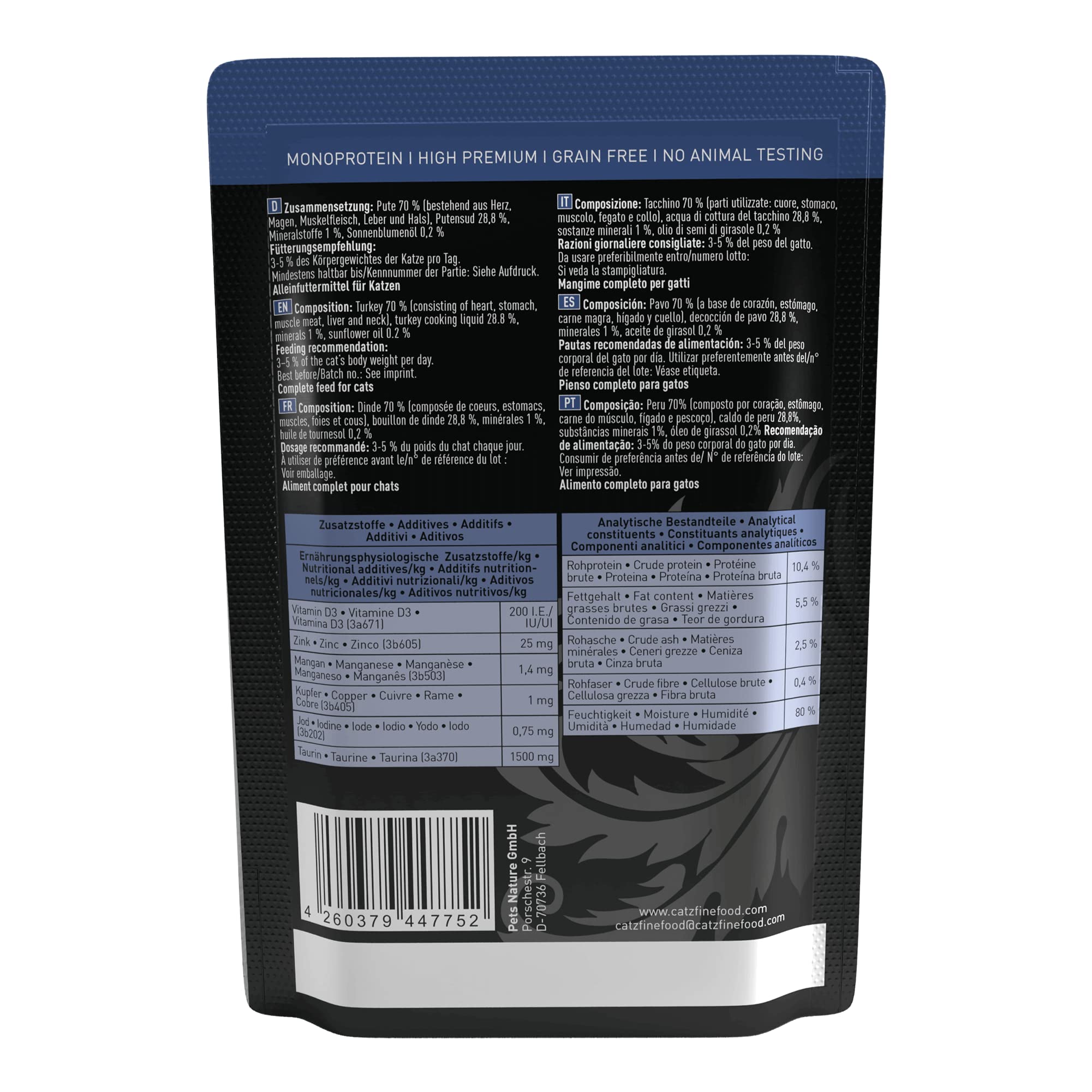 catz-finefood-purrrr-n-117-monoprotein-nassfutter-f-r-katzen-pute-16-x-85g image 2