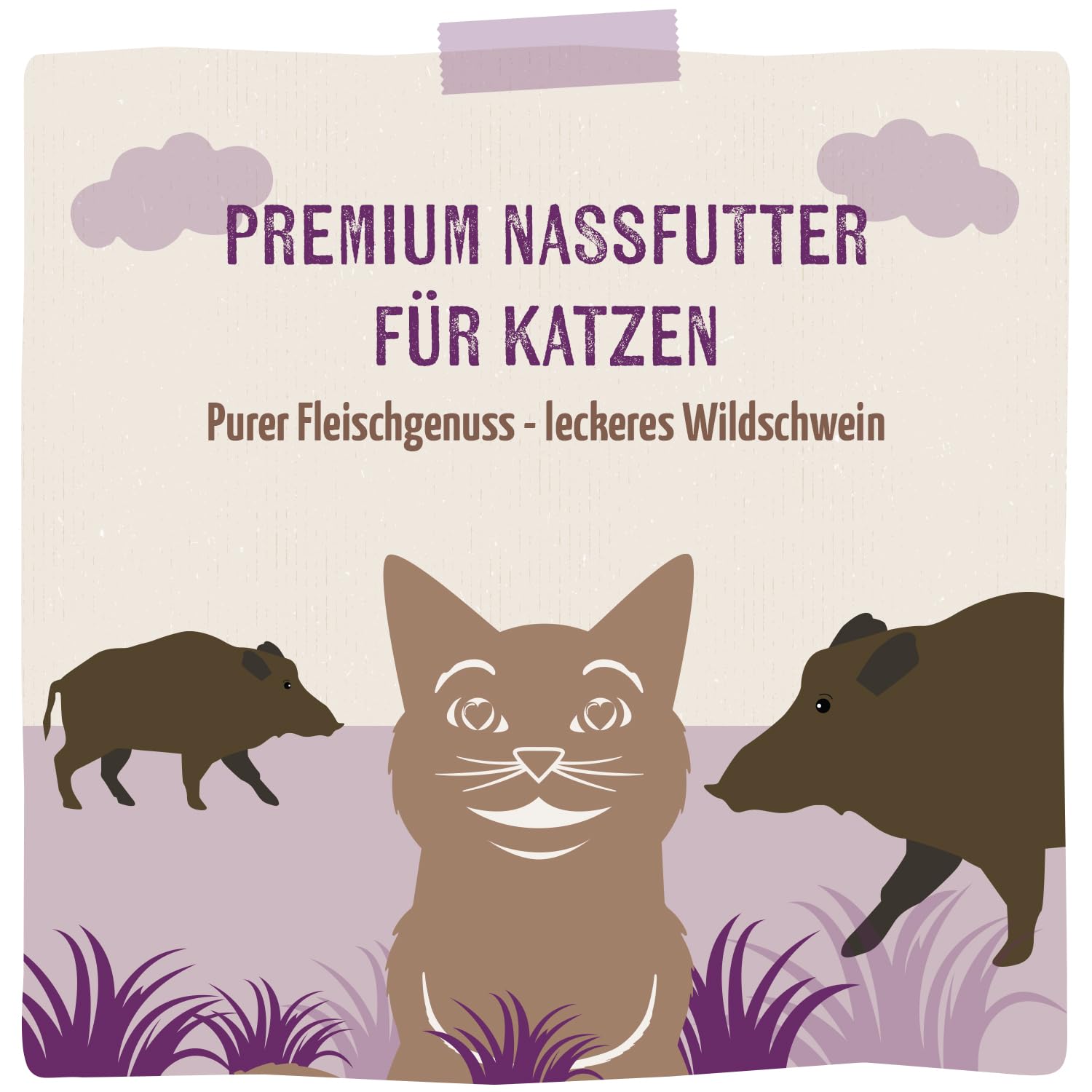 mjamjam-purer-fleischgenuss-nassfutter-f-r-katzen-wildschwein-pur-1-x-400g image 5