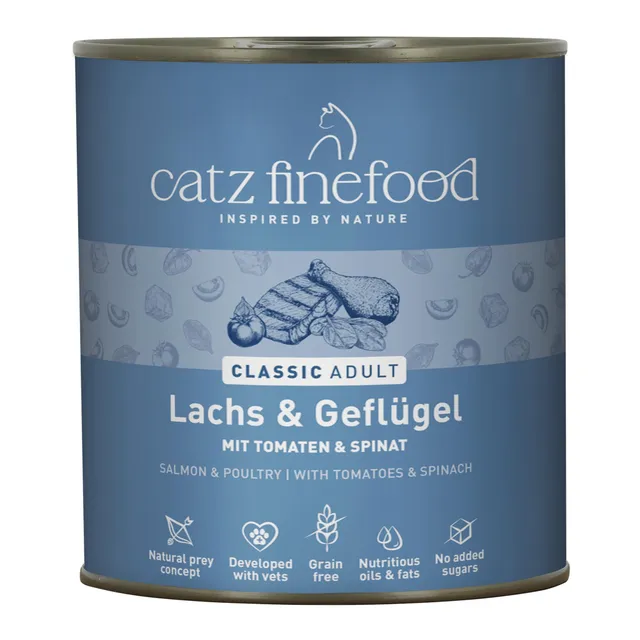 catz-finefood-n-5-lachs-gefl-gel-katzen-nassfutter-mit-spinat-6-x-800-g image 1