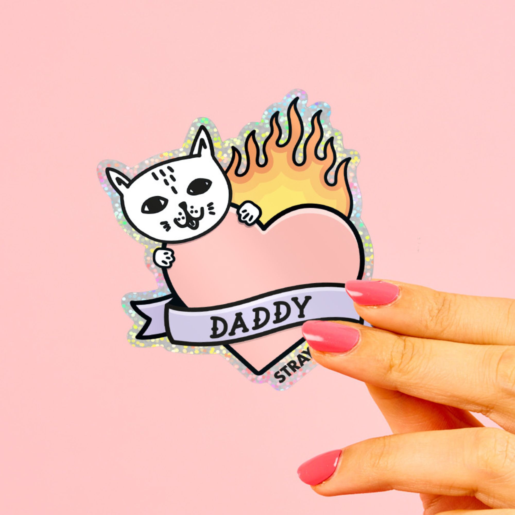 strayz-katzen-sticker-cat-daddy-miez-merch image 2