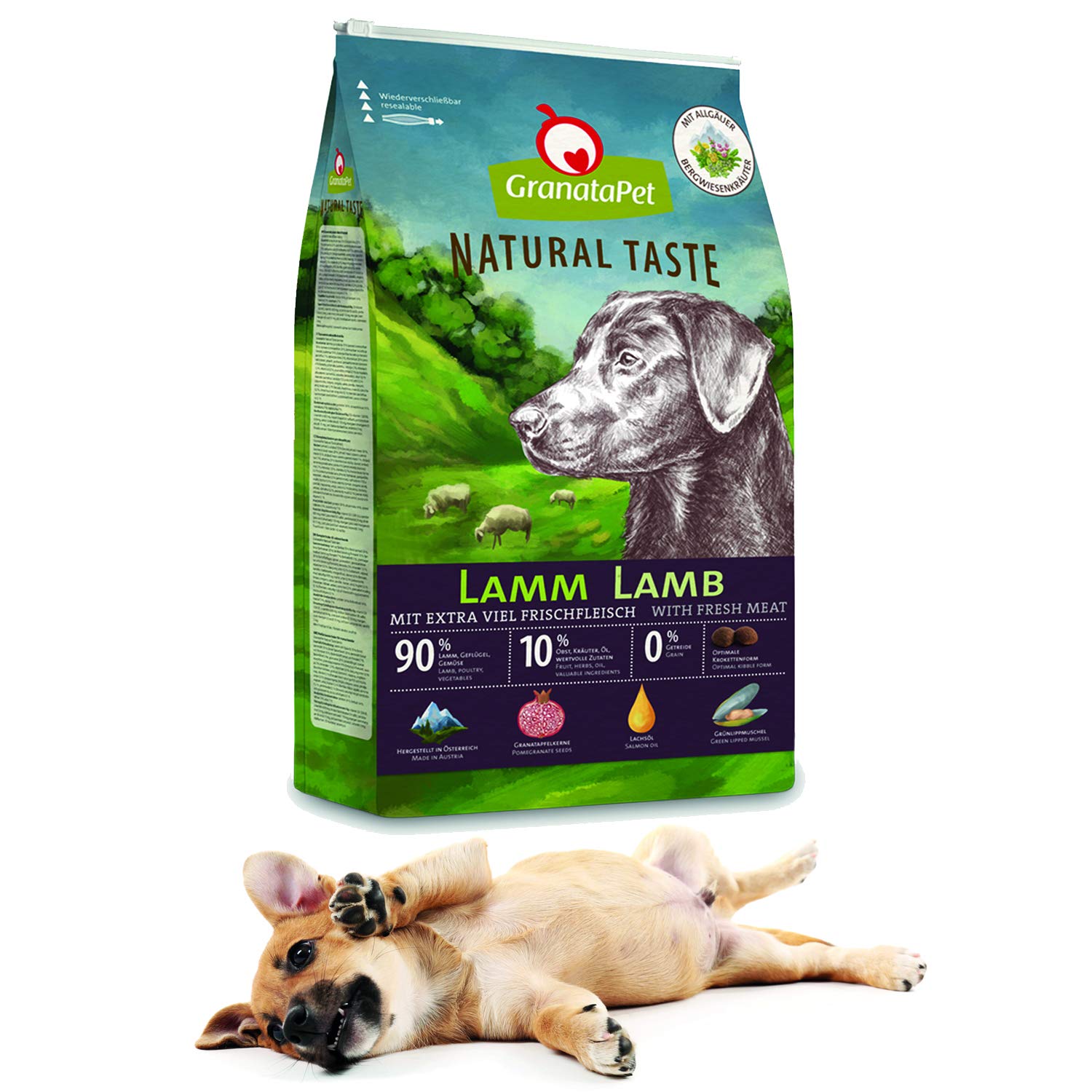 granatapet-natural-taste-lamm-hundetrockenfutter-12kg-getreidefrei image 3