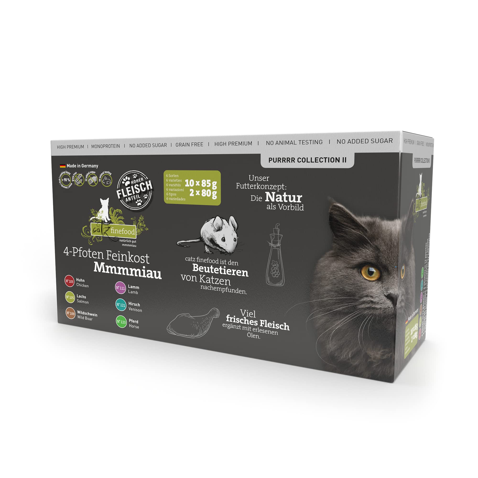 catz-finefood-purrrr-collection-ii-monoprotein-nassfutter-f-r-katzen-mix-12-x-80 image 2