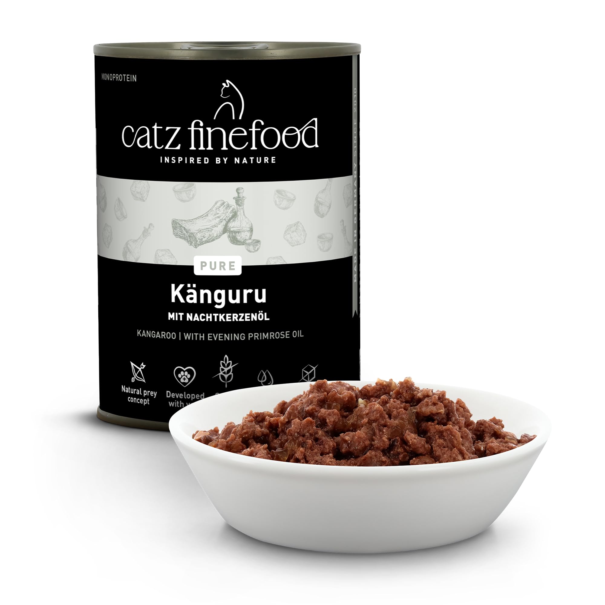 catz-finefood-purrrr-n-107-katzennassfutter-k-nguru-monoprotein-6-x-400g image 2