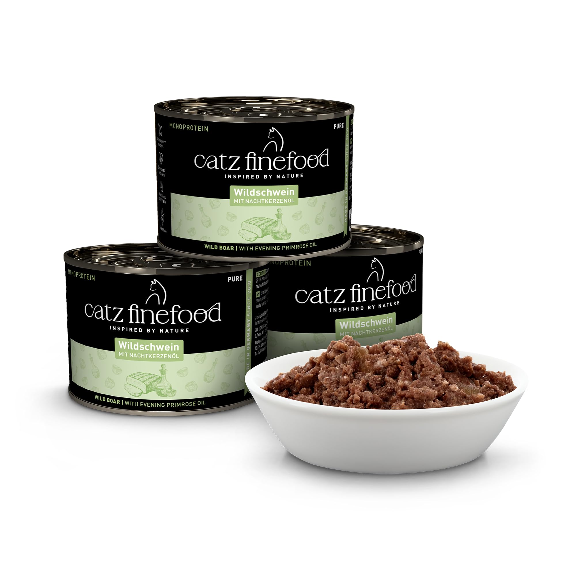 catz-finefood-pure-wildschwein-monoprotein-nassfutter-f-r-katzen-6-x-200-g-dose image 2