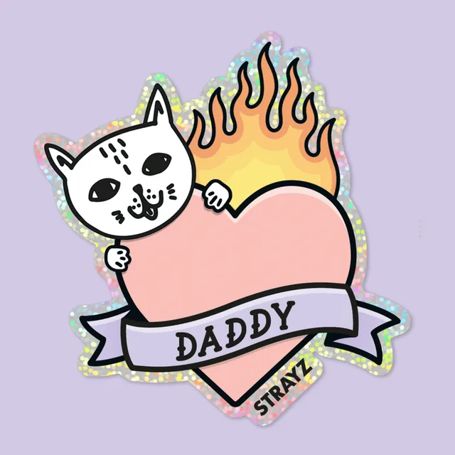 strayz-katzen-sticker-cat-daddy-miez-merch image 1