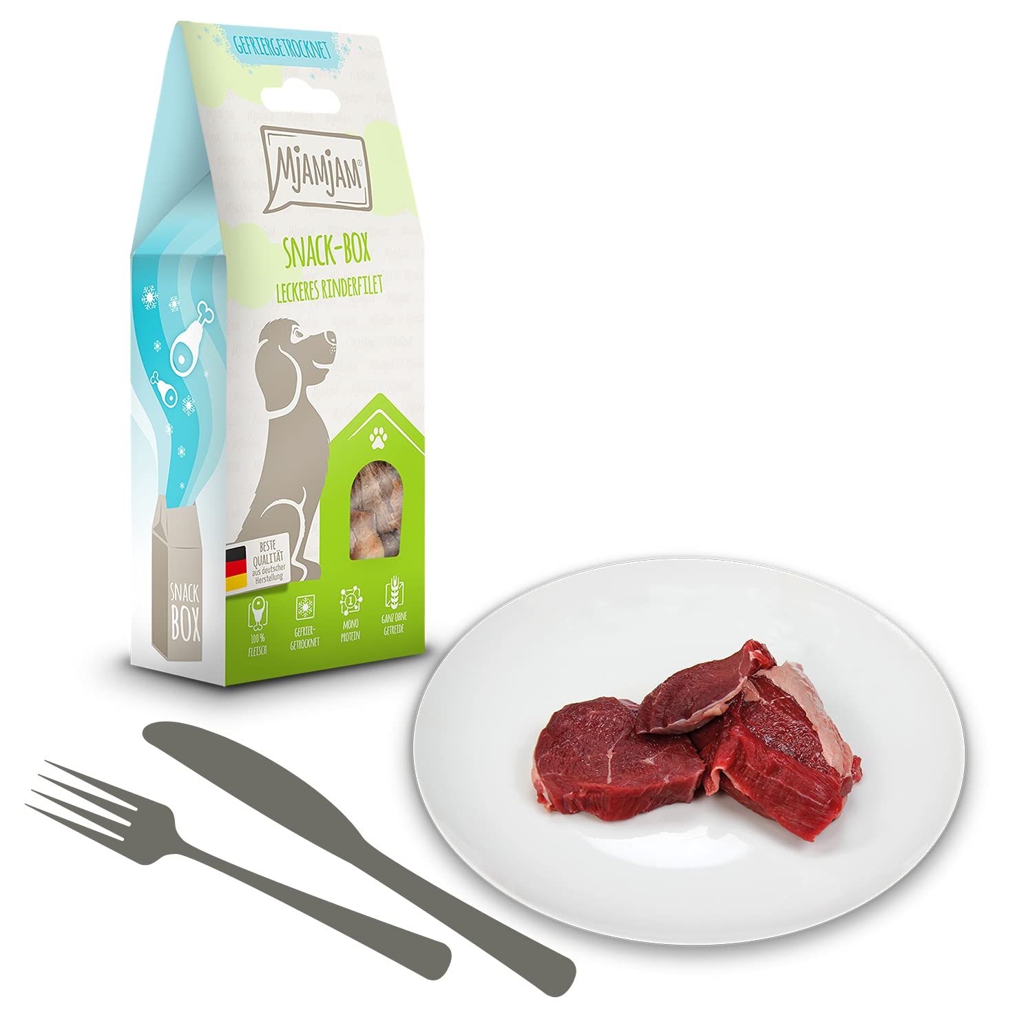 mjamjam-snackbox-f-r-hunde-rinderfilet-gefriergetrocknet-70g image 2