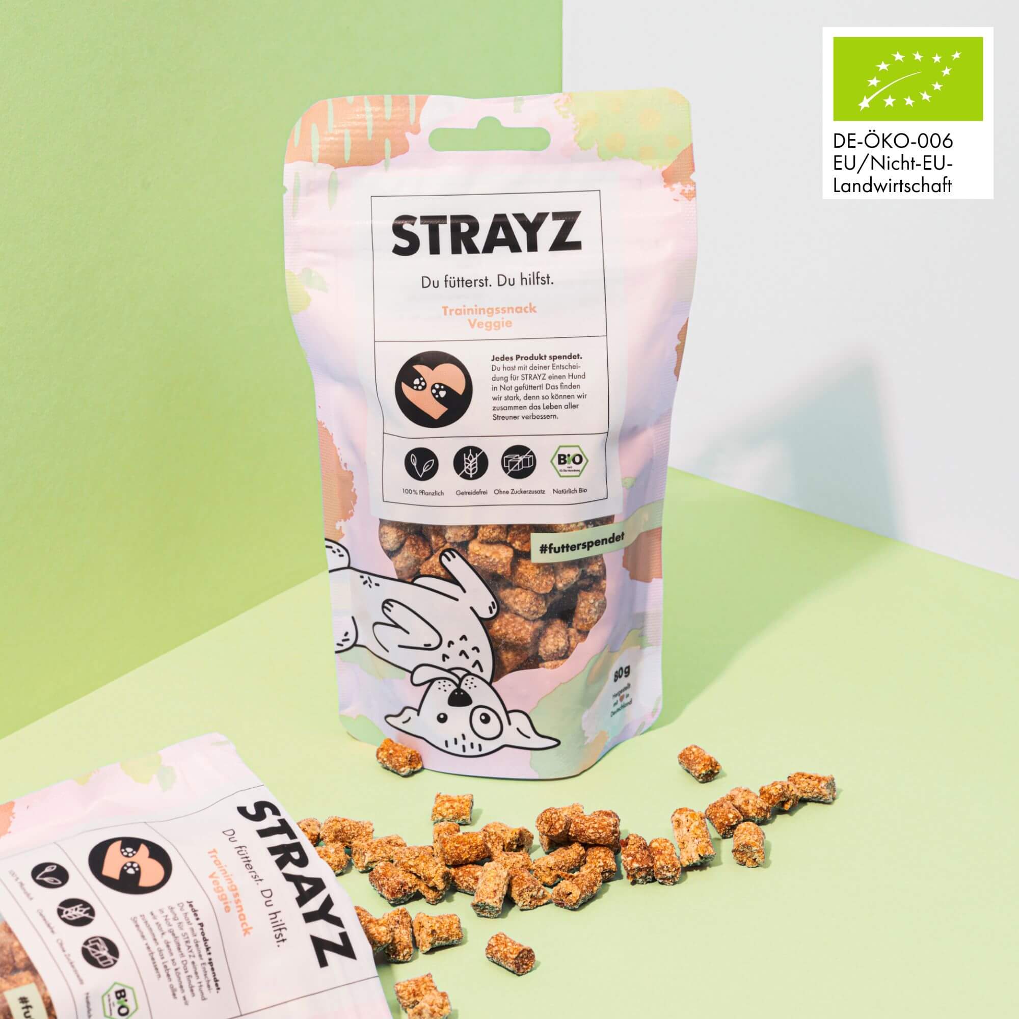 strayz-hundesnack-probierpaket-bio-leckerlis-hirsch-lachs-huhn-veggie image 7