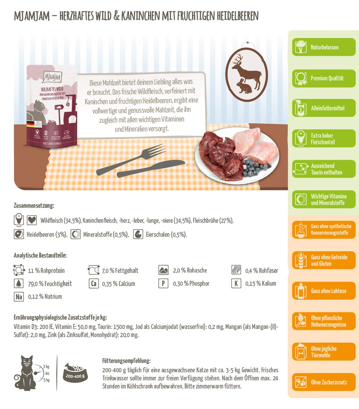 mjamjam-premium-katzen-nassfutter-mixpaket-ii-wild-pute-ente-12-x-125g image 6