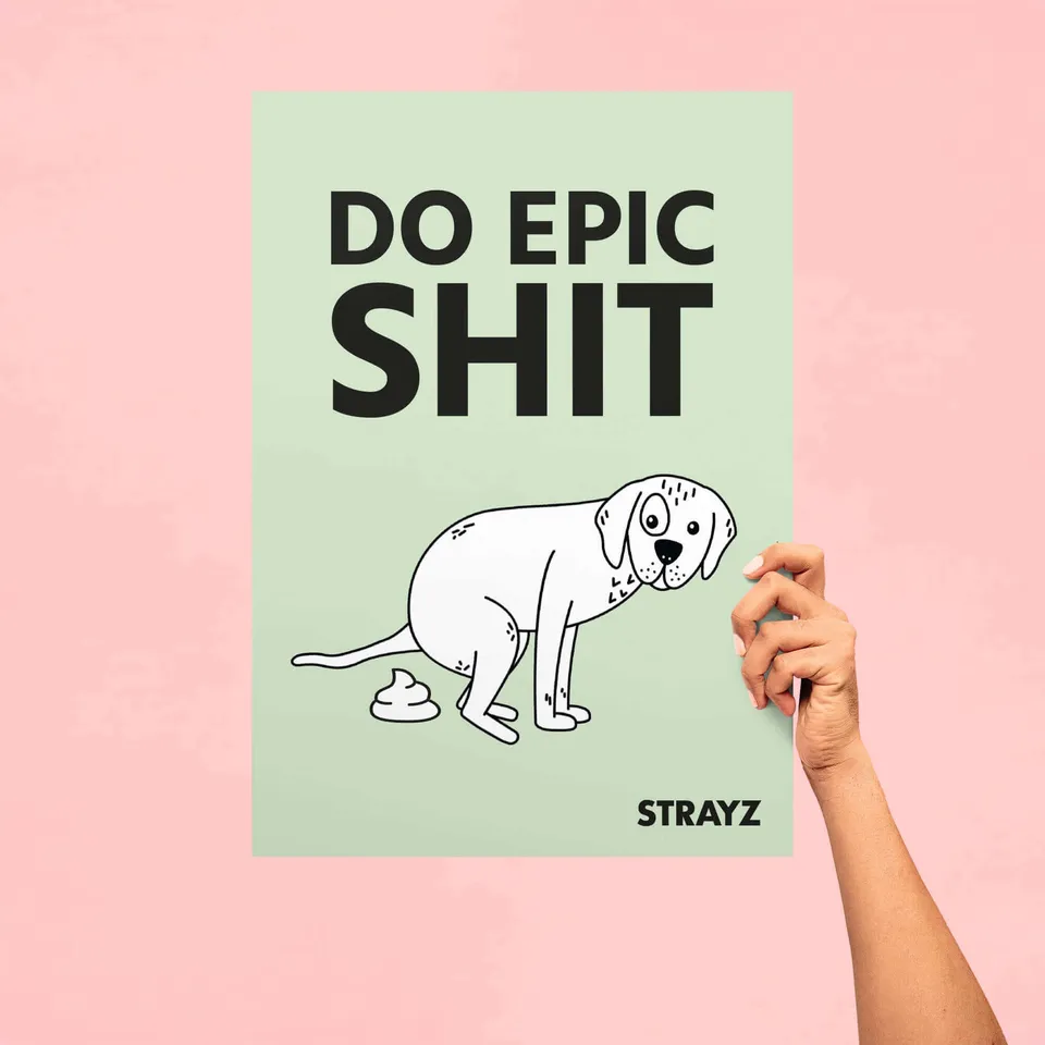 strayz-hunde-poster-do-epic-shit-a3-motivations-poster image 1