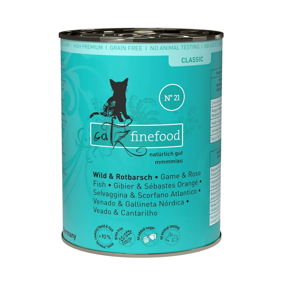 catz-finefood-classic-n-21-katzennassfutter-wild-rotbarsch-6-x-400g image 1
