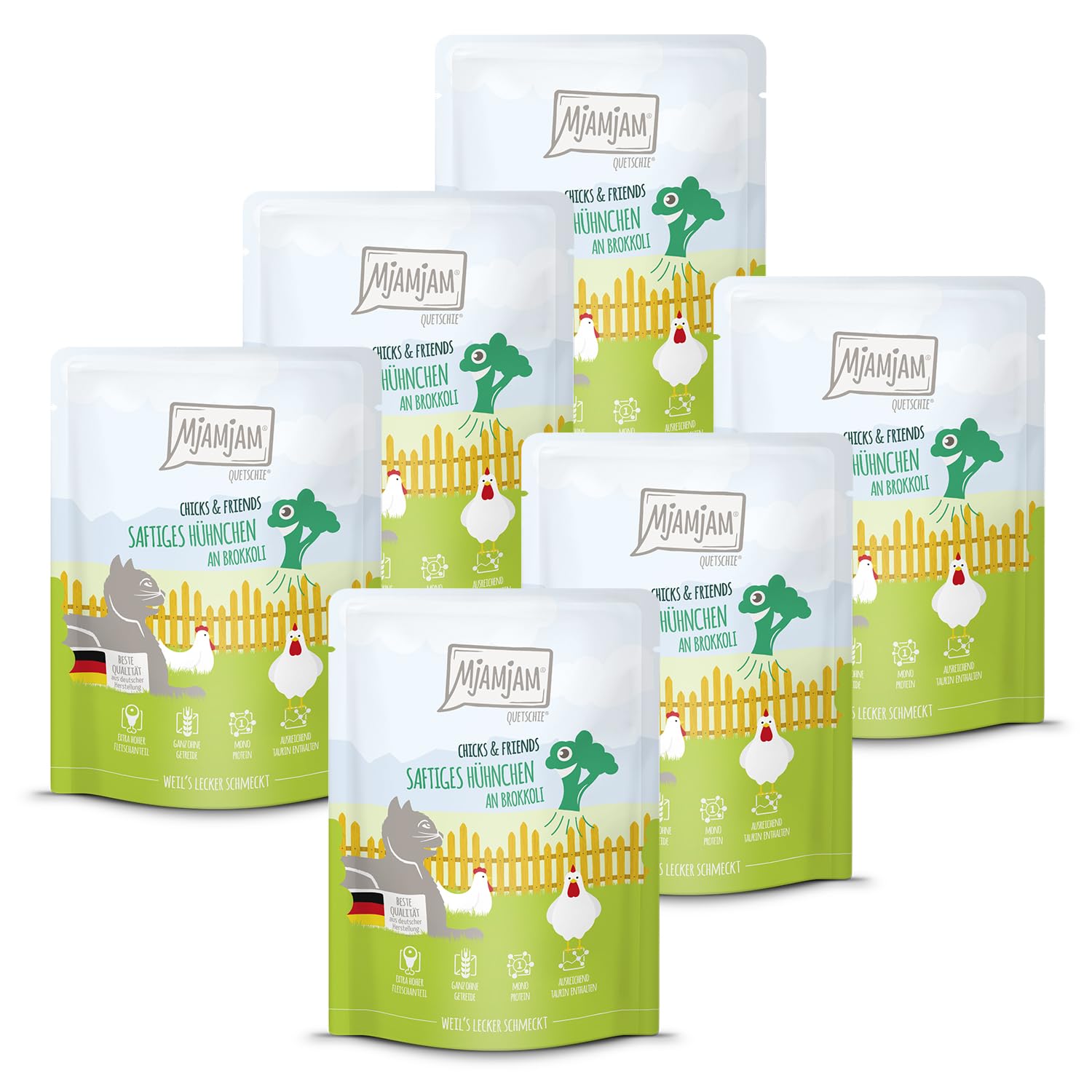 mjamjam-quetschie-chicks-friends-h-hnchen-mit-zucchini-6x300g image 8