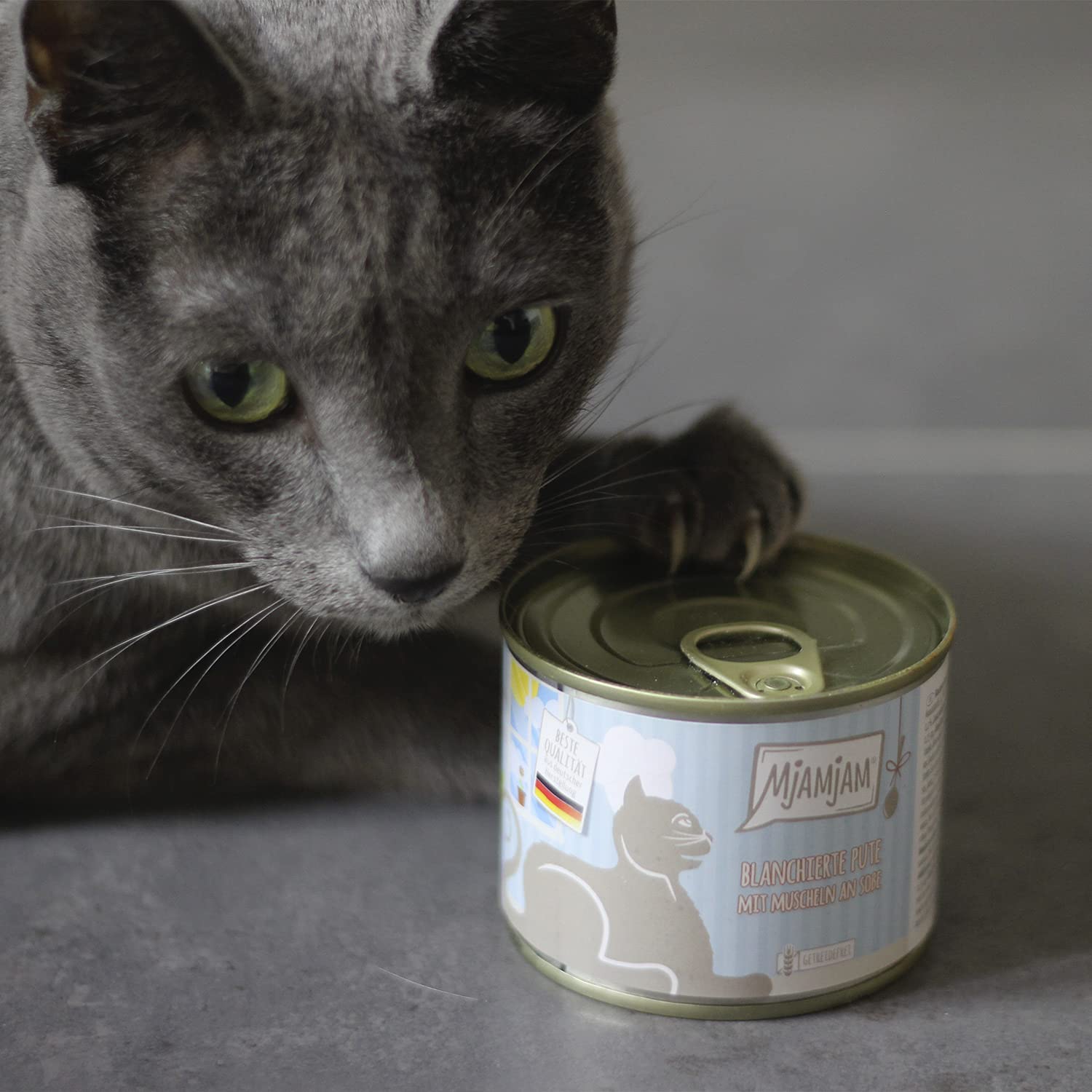 mjamjam-so-enschmaus-premium-nassfutter-f-r-katzen-blanchierte-pute-mit-muscheln image 2