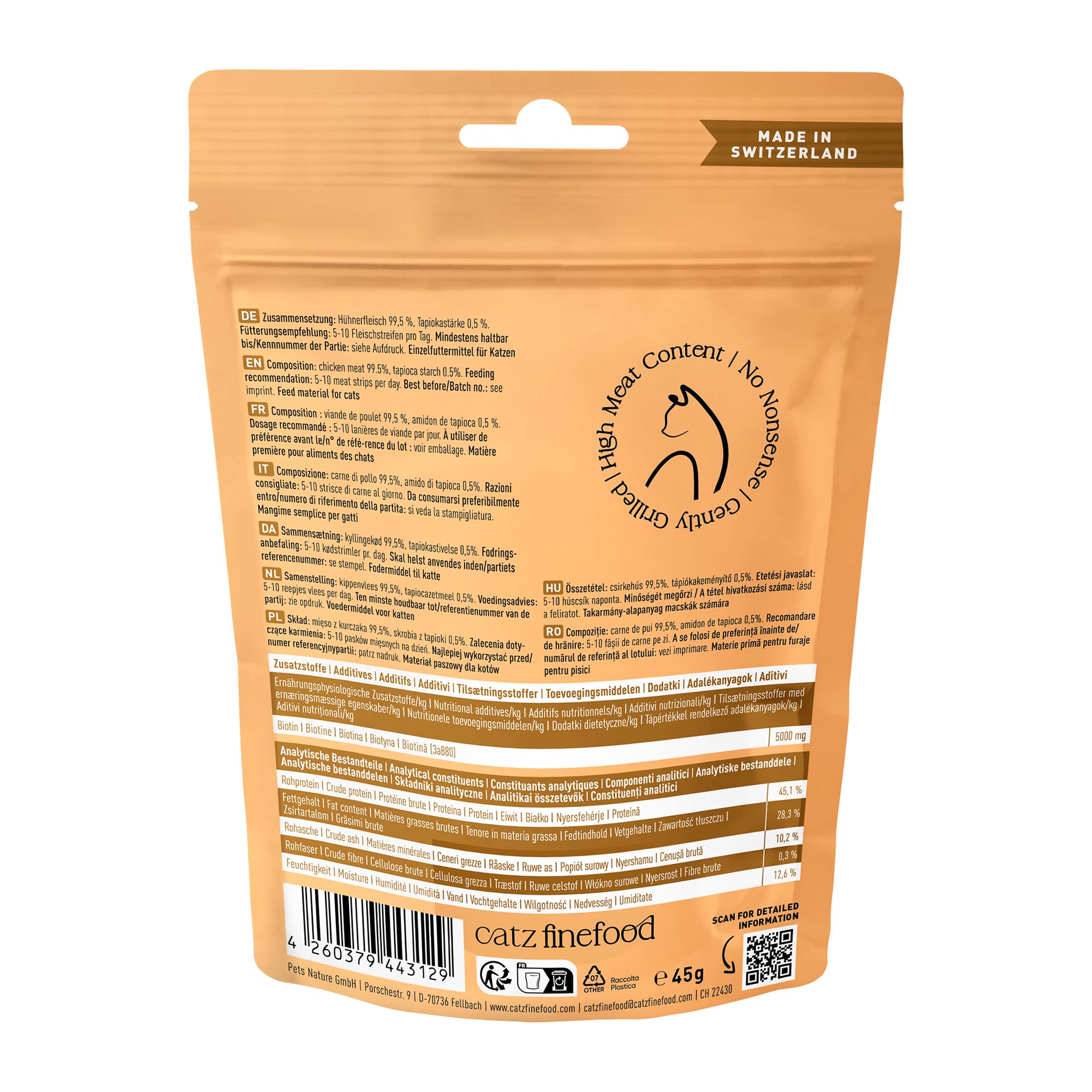 catz-finefood-meatz-n-3-katzenleckerli-gegrillte-h-hnerfleischstreifen-mit-bioti image 2