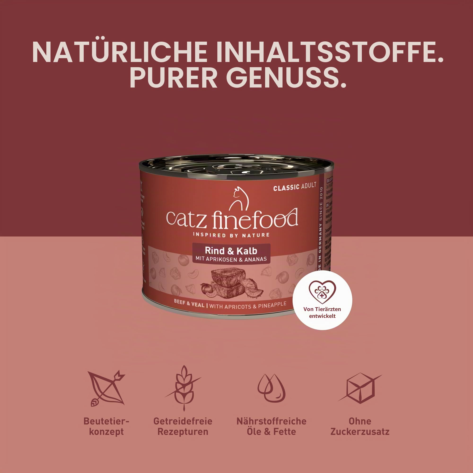 catz-finefood-classic-adult-katzen-nassfutter-rind-kalb-6-x-200g-dose image 6
