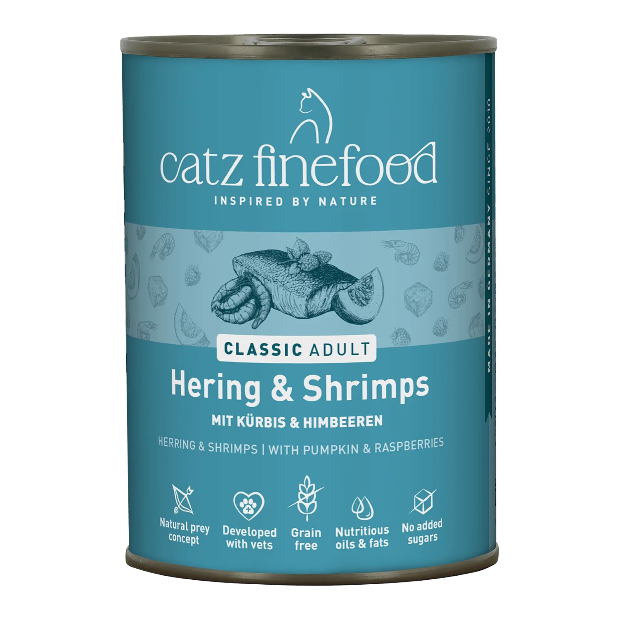 catz-finefood-classic-katzennassfutter-hering-shrimps-6-x-400g image 1