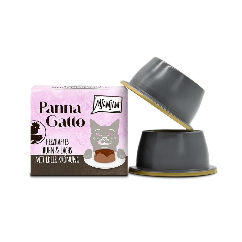 mjamjam-panna-gatto-premium-nassfutter-f-r-katzen-huhn-lachs-mit-kr-nung-2-x-80- image 1