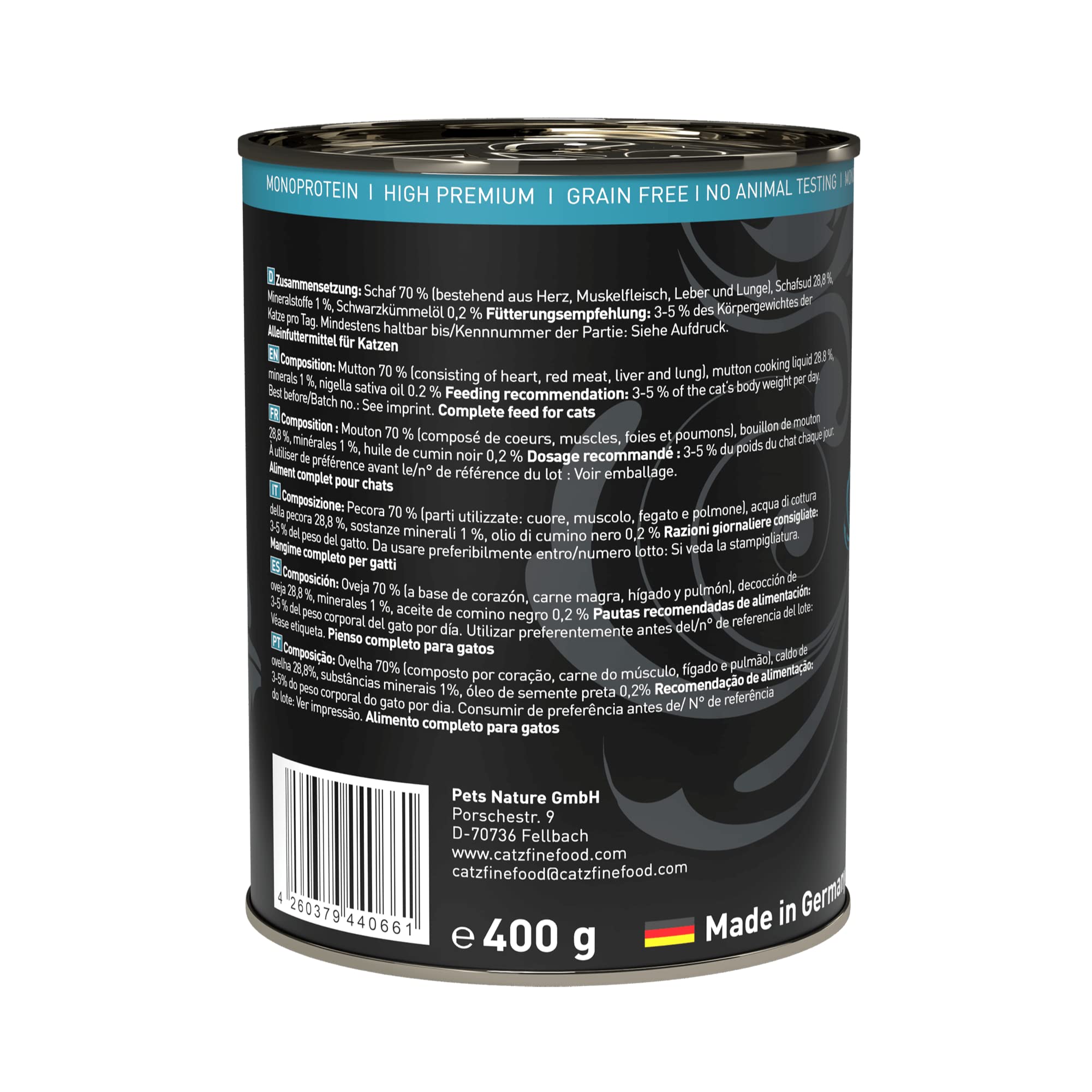catz-finefood-purrrr-n-113-schaf-monoprotein-katzen-nassfutter-6x400g image 3