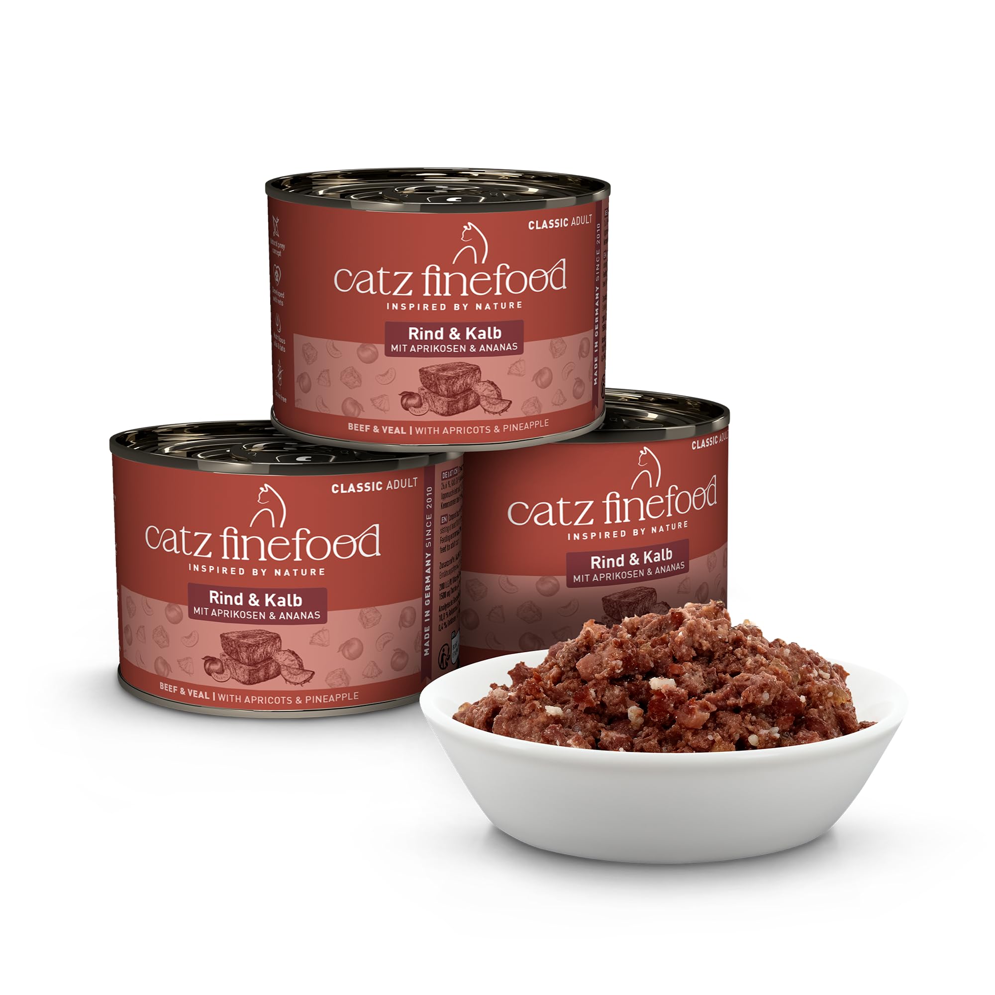 catz-finefood-classic-adult-katzen-nassfutter-rind-kalb-6-x-200g-dose image 2