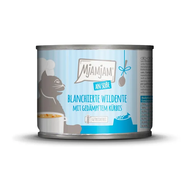 mjamjam-so-enschmaus-wildente-k-rbis-nassfutter-katze-185-g image 1