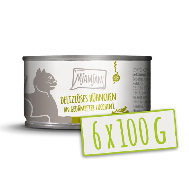 mjamjam-premium-nassfutter-f-r-katzen-delizi-ses-h-hnchen-an-ged-mpfter-zucchini-2 image 1