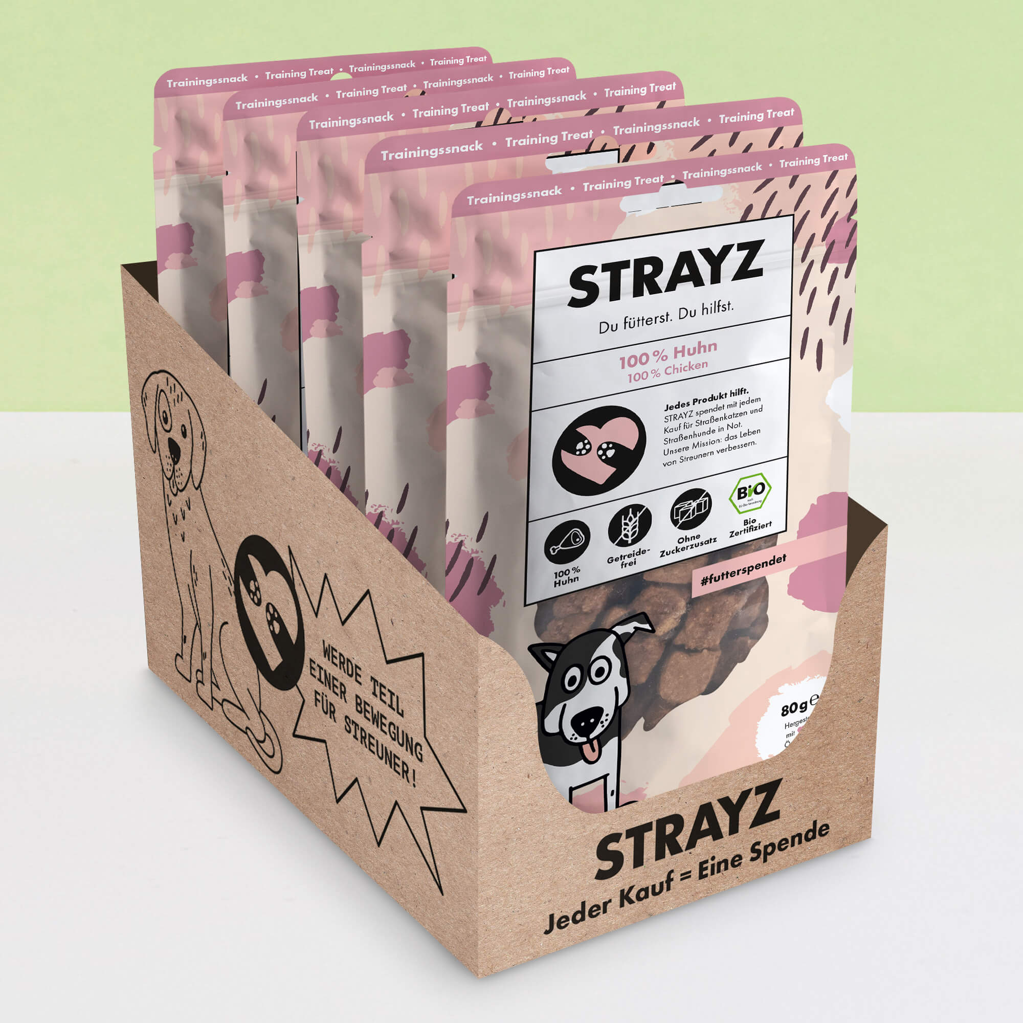 strayz-hundeleckerli-100-bio-huhn-getreidefreie-trainings-snacks image 6