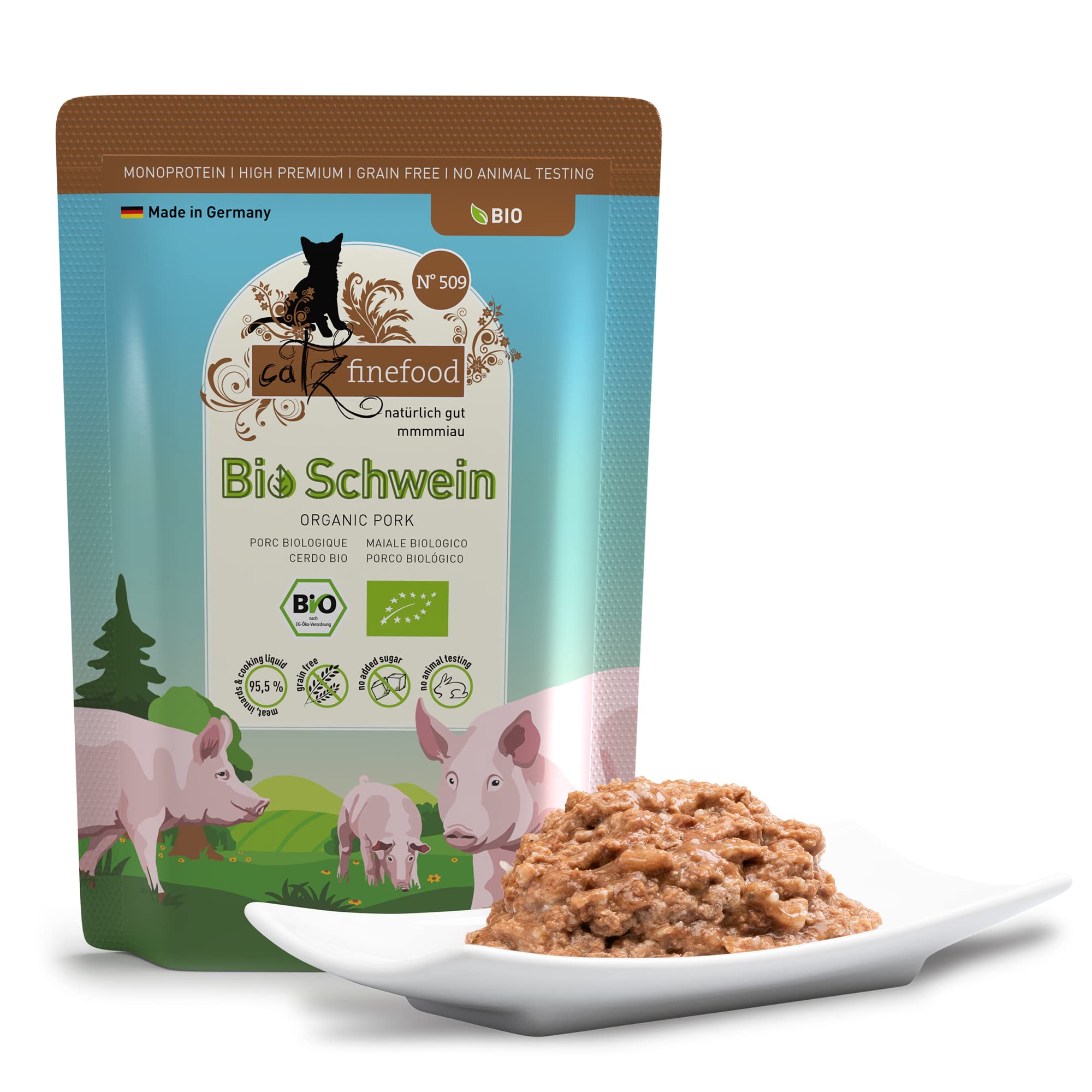 catz-finefood-bio-n-509-premium-nassfutter-f-r-katzen-schwein-12-x-85-g-getreide image 5