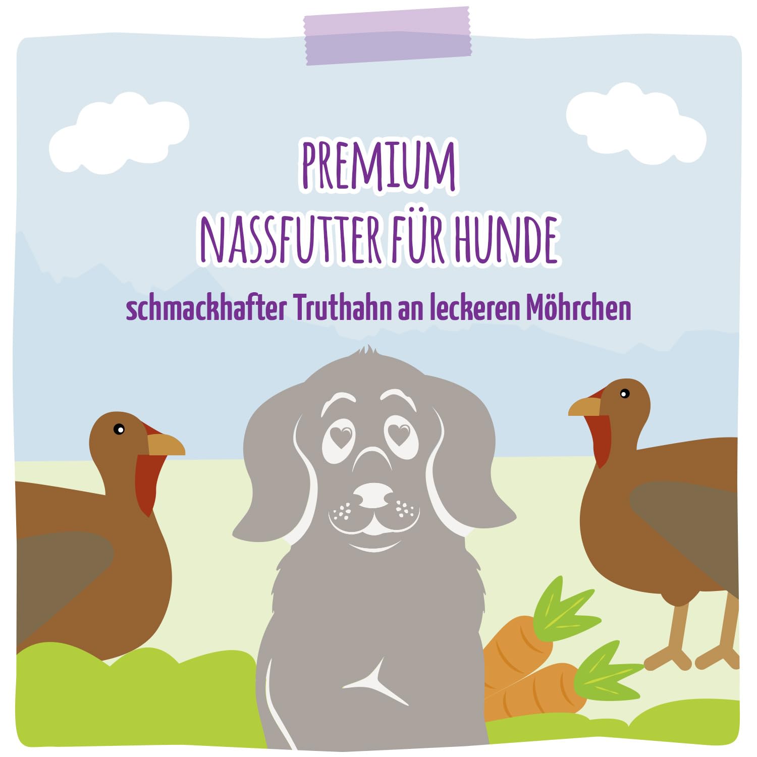 mjamjam-premium-nassfutter-f-r-hunde-truthahn-an-m-hrchen-6-x-200-g-getreidefrei image 5