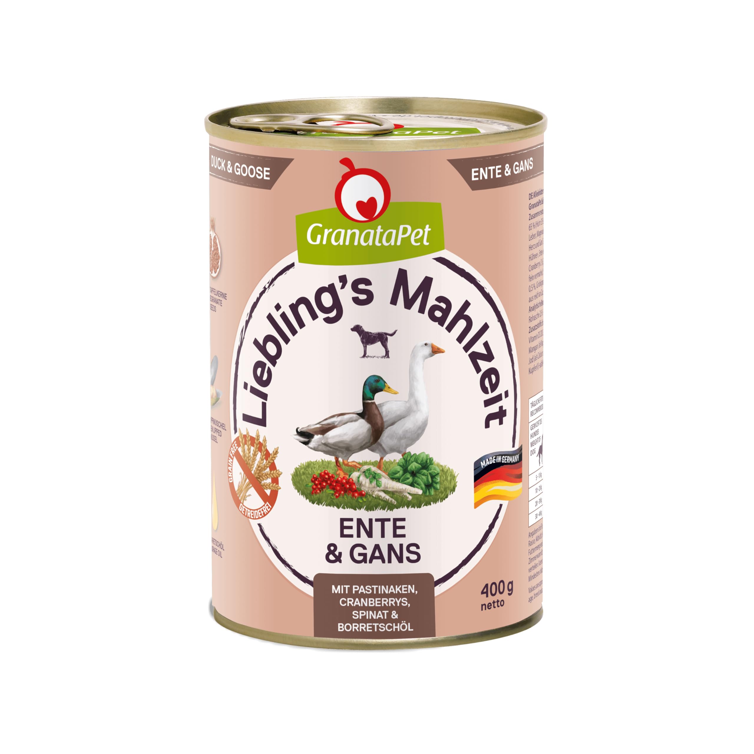 granatapet-liebling-s-mahlzeit-hundenassfutter-ente-gans-mit-pastinaken-6-x-800g image 8