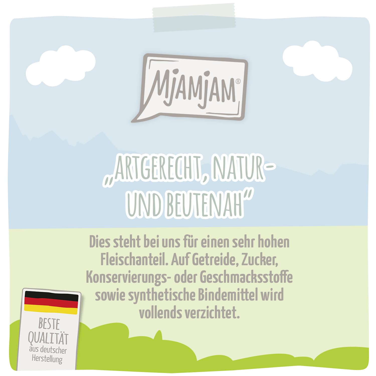 mjamjam-duo-nassfutter-f-r-katzen-kalb-hering-1-x-400g image 2