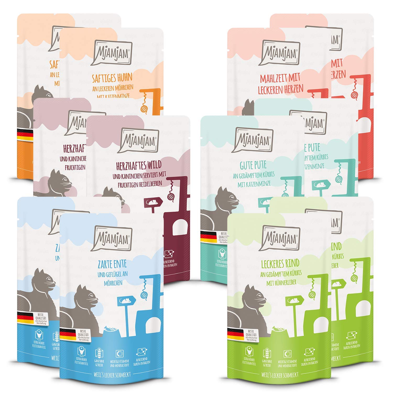 mjamjam-quetschie-mixpaket-iii-premium-nassfutter-f-r-katzen-12-x-125-g image 1