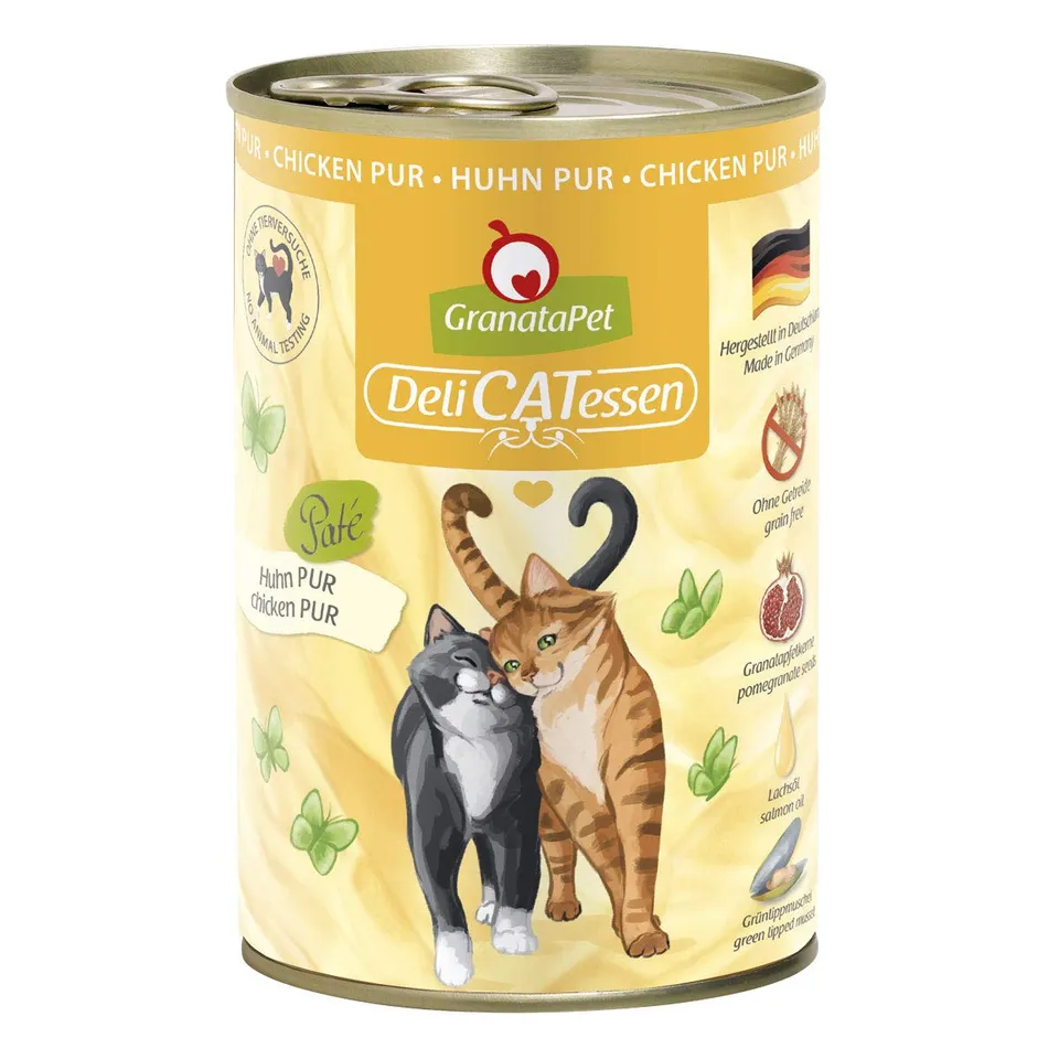 granatapet-delicatessen-premium-nassfutter-f-r-katzen-huhn-pur-400-g-getreidefre image 1