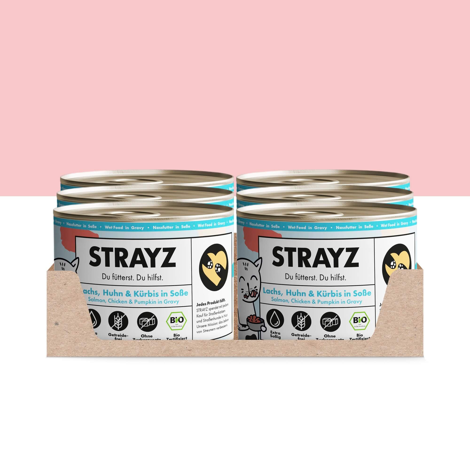 strayz-bio-katzen-nassfutter-lachs-huhn-k-rbis-in-so-e image 8