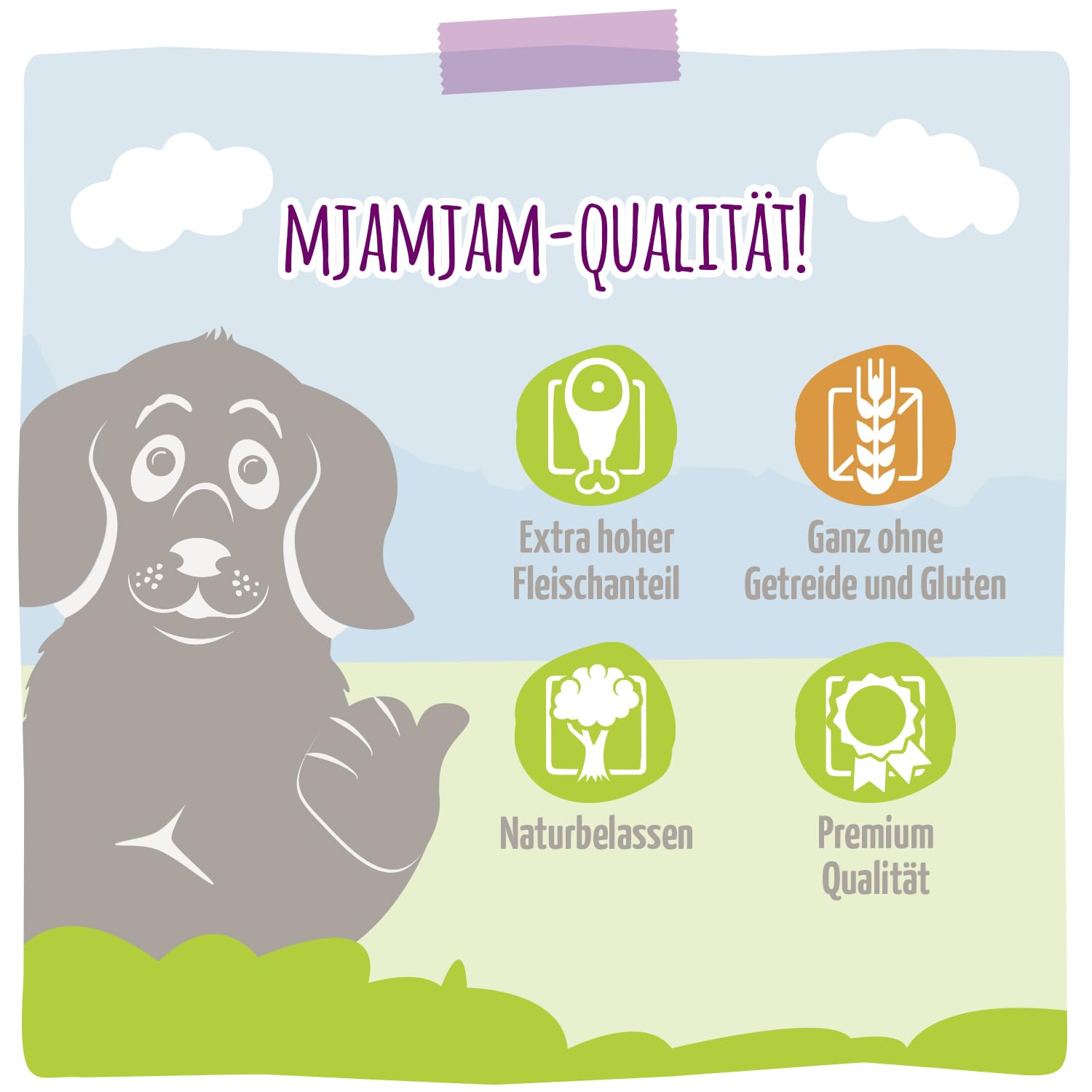 mjamjam-duo-nassfutter-f-r-hunde-pute-kaninchen-6-x-400-g image 4