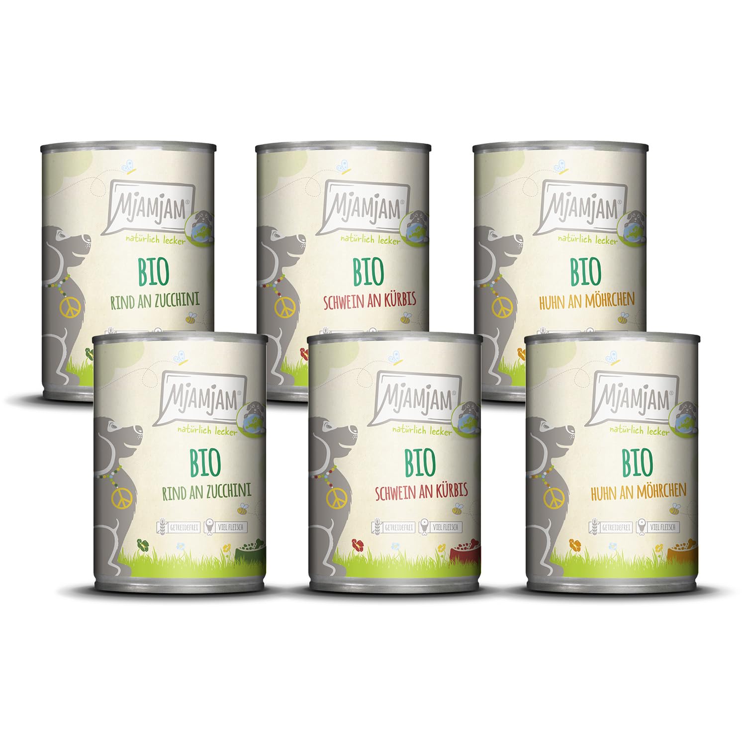 mjamjam-nat-rlich-lecker-bio-box-premium-nassfutter-f-r-hunde-6-x-400g image 1