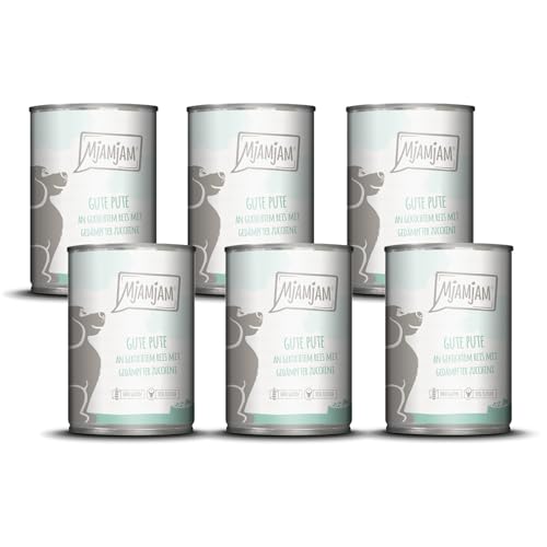 mjamjam-leckere-mahlzeiten-nassfutter-f-r-hunde-pute-reis-zucchini-6-x-400-g image 7