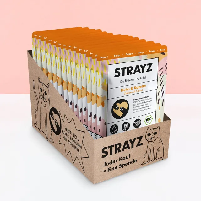 strayz-katzensuppe-huhn-karotte-14-x-40-g image 1