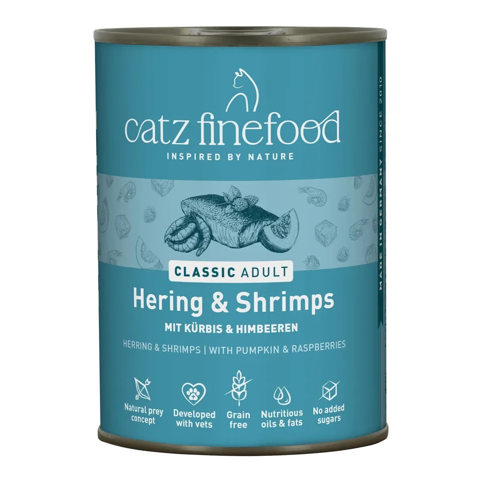 catz-finefood-classic-katzennassfutter-hering-shrimps-6-x-400g image 1