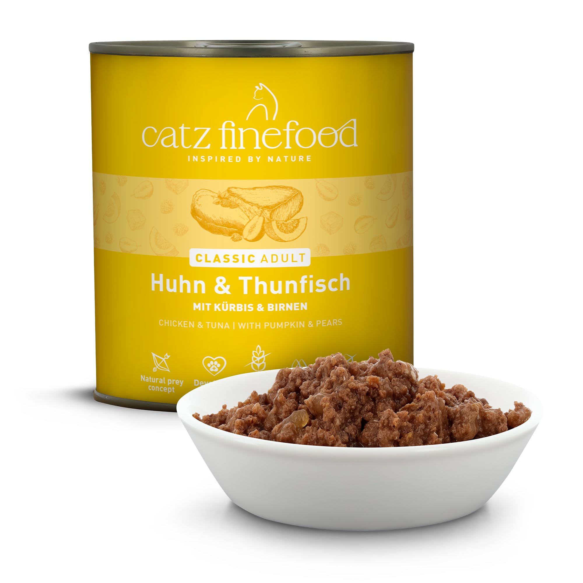 catz-finefood-n-25-huhn-thunfisch-katzen-nassfutter-mit-k-rbis-6-x-800-g image 2